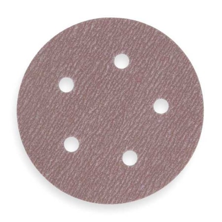 NORTON ABRASIVES PSA Disc Roll, 5 Hole, 5in, P320G, AlO 66261131490