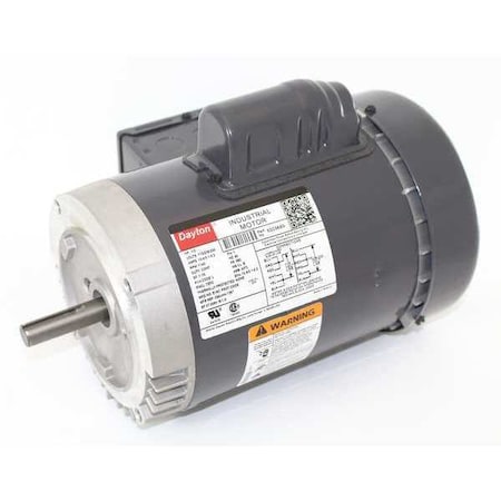 Dayton Capacitor-Start General Purpose Motor, 1/2 hp HP, 115/208-230V AC Voltage, 56C Frame 5GD58