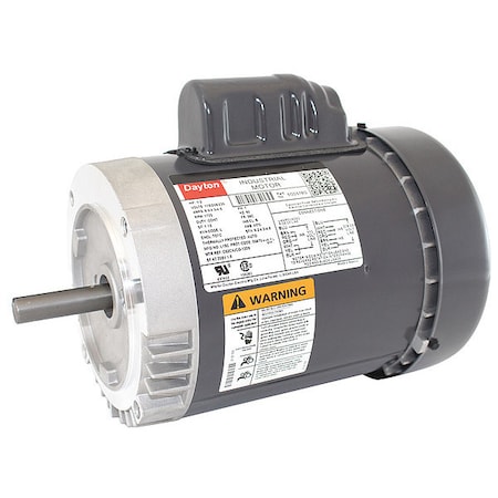 Dayton Capacitor-Start General Purpose Motor, 1/2 hp HP, 115/208-230V AC Voltage, 56C Frame 5GD57