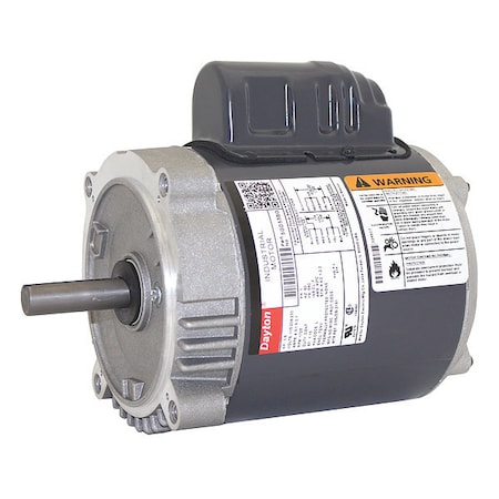 Dayton Capacitor-Start General Purpose Motor, 1/6 hp HP, 115/208-230V AC Voltage, 56C Frame 5GD53