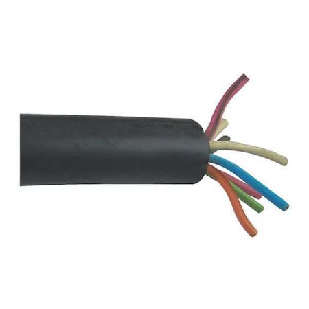 Carol Portable Cord, SOOW, 12 AWG, 8 C, Black, EPDM Rubber, Stranded, 600V, Indoor/Outdoor, 250 ft 09208.35.01