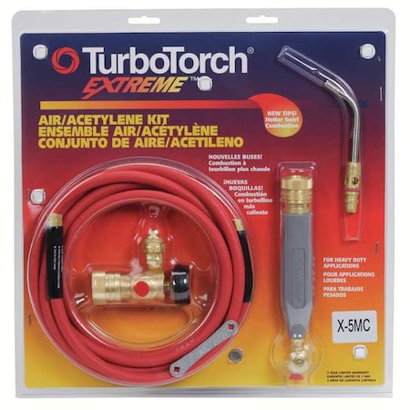 Turbotorch Torch Kit, X-5MC Series, Acetylene, CGA-200, A-5 0386-0384