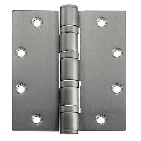 Best Door and Butt Hinge, Stainless Steel, Full Mortise Mounting, 2 in Leaf W x 4 1/2 in Leaf H, Satin FBB199 4 5X4 5 HW DOOR HINGE  32D  STS