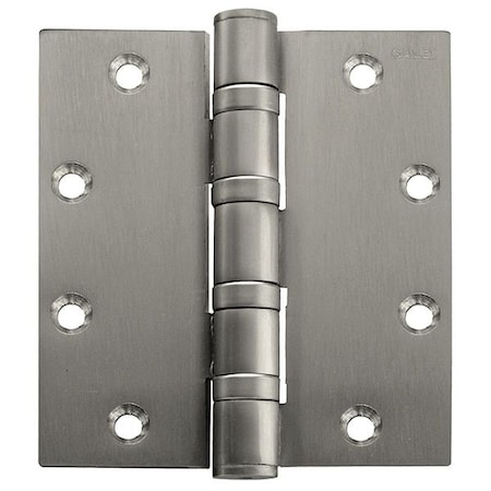 Best Door and Butt Hinge, Steel, Full Mortise Mounting, 1 3/4 in Leaf W x 4 in Leaf H, Satin Chrome FBB168 5X4 DOOR HINGE  US26D  STL