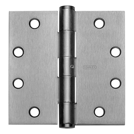 Best Door and Butt Hinge, Steel, Full Mortise Mounting, 1 3/4 in Leaf W x 4 in Leaf H, Satin Chrome F179NRP 4X4 DOOR HINGE 26D STL