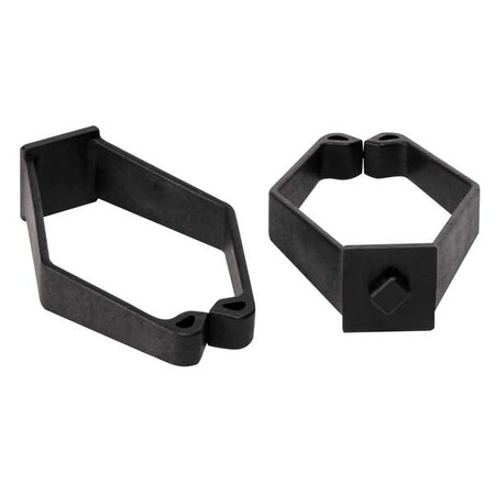 Rittal Cable Clip, Nylon, 2-3/4 in Bundle Dia., Black, 4.40 in L, 10 PK 9969600