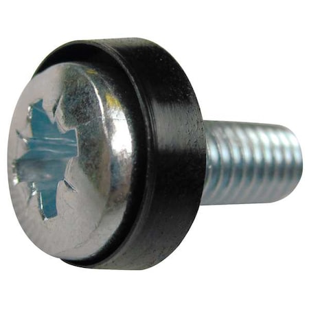 Rittal 5/8 in Phillips Machine Screw, Steel, 100 PK 2089000