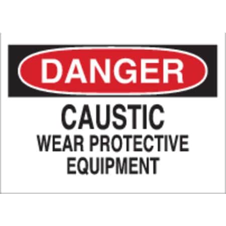 Brady Danger Sign, 10X14", R and BK/WHT, ENG, 22310 22310