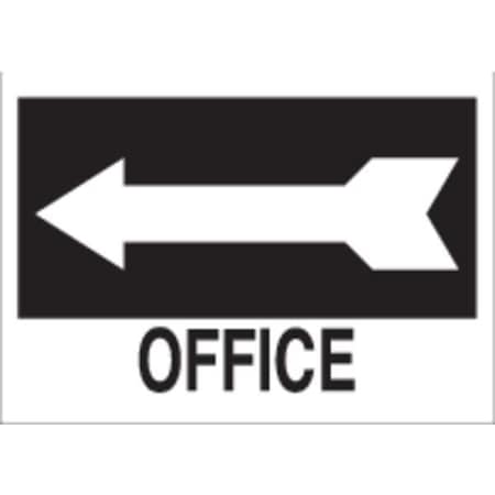 Brady Office, 14" W x 10" H, Rectangle, Aluminum, 41030 41030