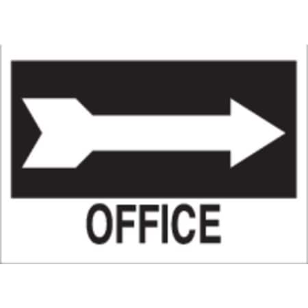 Office, 14"" W x 10"" H, Rectangle, Aluminum, 41029 -  BRADY