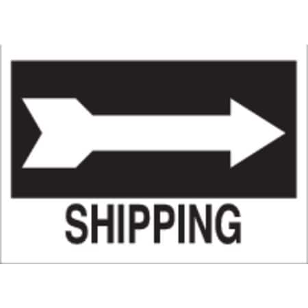 Brady Shipping, 14" W x 10" H, Rectangle, Aluminum, 41035 41035