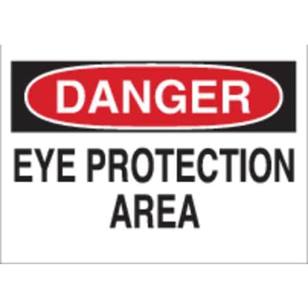 Brady Danger Sign, 7 in Height, 10 in Width, Polyester, Rectangle, English 85015