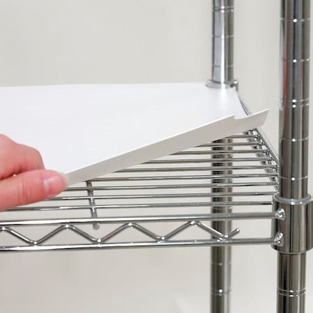 Zoro Select Shelf Liner 48"x24", White, 4PK 5GRE7