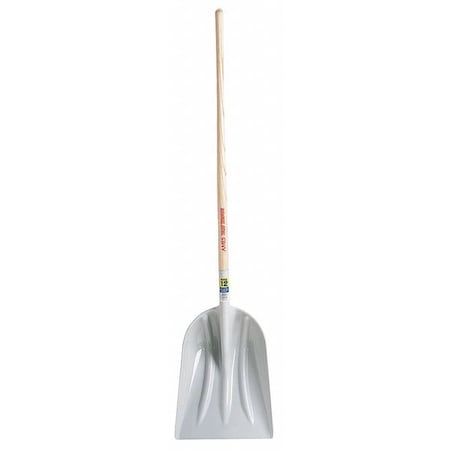 TRUE TEMPER #10 Grain Scoop, Plastic Blade, 48 in L Wood Wood Handle 1680100GR