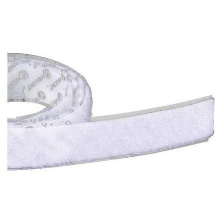 Velcro Brand Reclosable Fastener, Acrylic Adhesive, 75 ft, 3/4 in W, White 190899