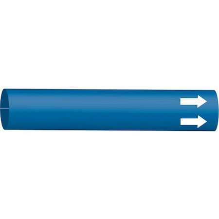 Brady Pipe Marker, (Blank), Blue, 6 to 9-7/8 In 4013-F