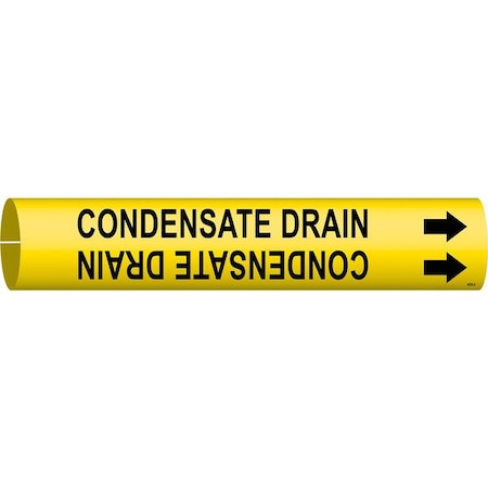 Brady Pipe Mrkr, Condensate Drain, 3/4to1-3/8 In 4036-A