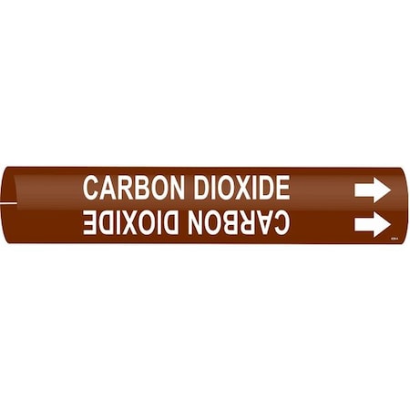 Brady Pipe Mrkr, Carbon Dioxide, 1-1/2to2-3/8 In, 4306-B 4306-B