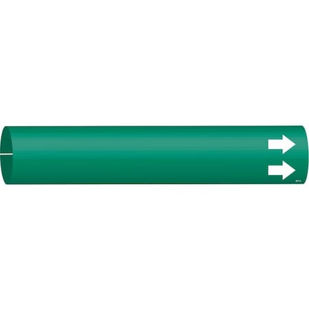Brady Pipe Marker, (Blank), Green, 4 to 6 In 4011-D