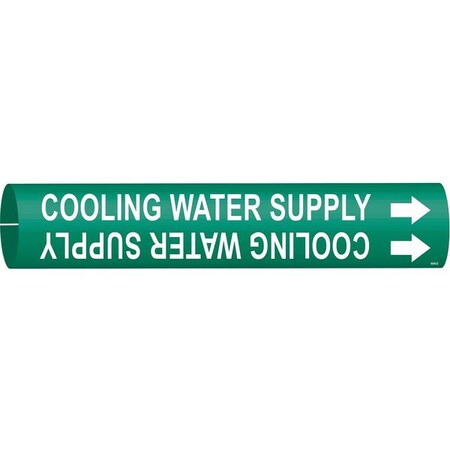 Brady Pipe Markr, Cooling Water SupplGn, 4to6 In 4044-D