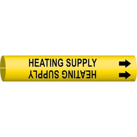 Brady Pipe Mrkr, Heating Supply, 2-1/2to3-7/8 In, 4071-C 4071-C