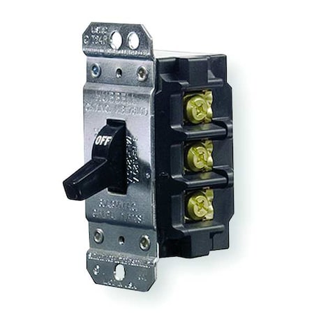 Hubbell Wiring Device-Kellems Manual Motor Switch, 30 A, 3 P, 3 Phase, Toggle, Circuit-Lock Series, No Enclosure HBL7810D