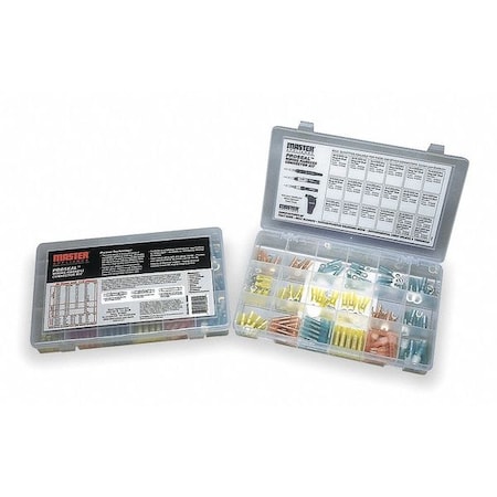 Master Appliance Wire Connector & Terminal Kit, 10 AWG, Polyolefin Insulated, Blue, Red, Yellow 10600