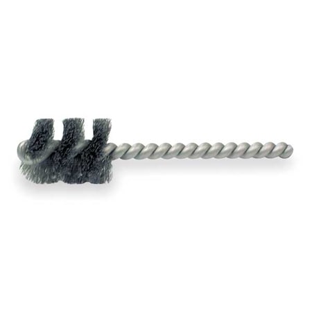 Weiler Single Spiral Tube Brush, Power, 0.75"dia. 91035