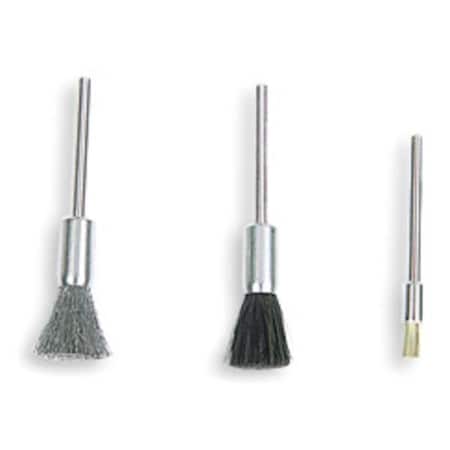 Weiler Miniature End Brush, Crimped Wire, 3/16" 91217