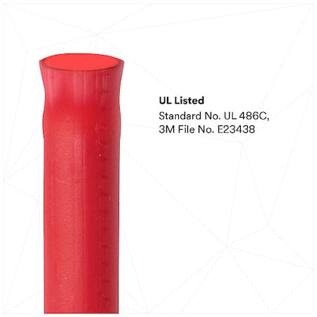 3M Butt Splice Wire Connector, 18 AWG Max, Red, Nylon Insulation, 600 V, 100 PK MNG18BCX