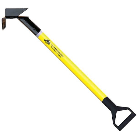 Leatherhead Tools Drywall Hook, 12 ft. Pro-Lite Pole, HiViz Yellow, D-Handle PLY-12DH-D