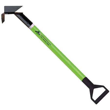 Leatherhead Tools Drywall Hook, 12 ft. Pro-Lite Pole, HiViz Lime, D-Handle PLL-12DH-D