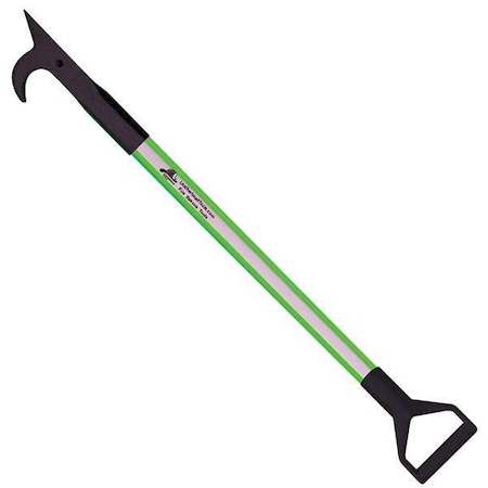 Leatherhead Tools American Hook, 8 ft. Dog Bone Pole, HiViz Lime, D-Handle DBL-8AH-D