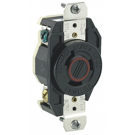 Leviton 20A Isolated Ground Locking Receptacle 2P 3W 480Vac 2340