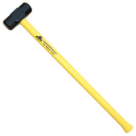 Leatherhead Tools Sledge Hammer, 36" Yellow Fiberglass Handle, 12 lb. Head SLY-12-36