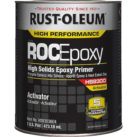 Rust-Oleum Epoxy Primer Activator, High Gloss, 1 pt, HS9300 Series HS9303604