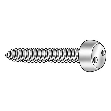 Tamper-Pruf Screws Tamper Resistant Screw, 5/8 in, Plain Finish, 18-8 Stainless Steel, Pan Head Spanner Drive, 25 PK 121470