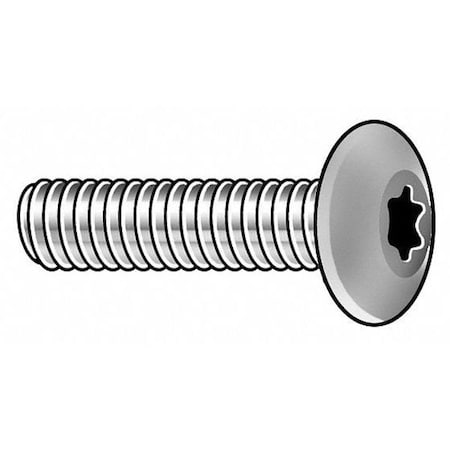 Tamper-Pruf Screws #8-32 x 1 in Torx Button Machine Screw, Zinc Plated Steel, 100 PK 400120