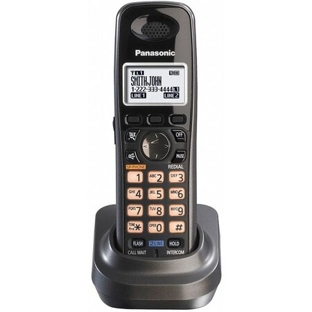 Panasonic Additional Handset, For 5JEJ2 and 5JEJ3 Phones, Desk Mount, Black KX-TGA939T
