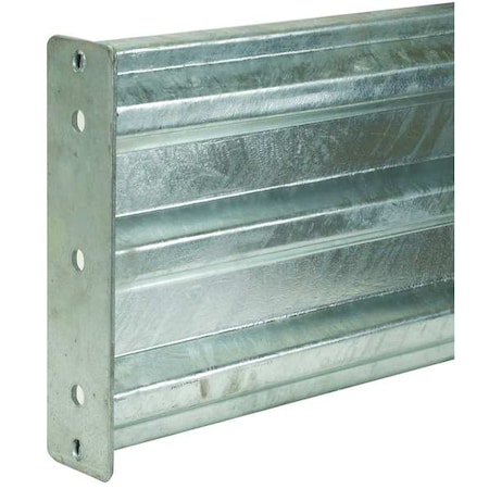 Zoro Select Guard Rail, 3 Ribbed Bolt on, L 56In 5JEV9