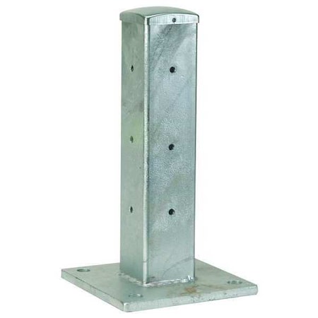 Zoro Select Guard Rail Post, Single High Corner, L 4In 5JEX5