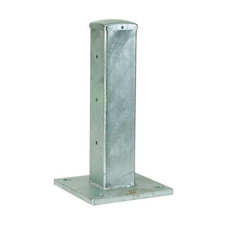 Zoro Select Guard Rail Post, Double High Center, L 4In 5JEX8