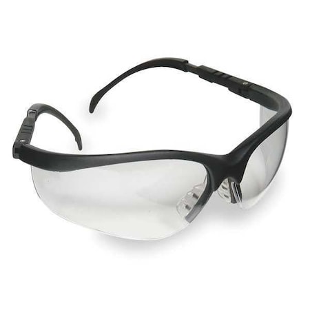 Condor Nome, Safety Glasses, Anti-Scratch, Clear Lens, Black Frame, Half-Frame 5JE24