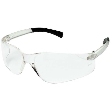 Condor Safety Glasses, Wasko Series, Anti-Scratch Lens, Polycarbonate, Frameless, Wraparound, Clear 5JE26