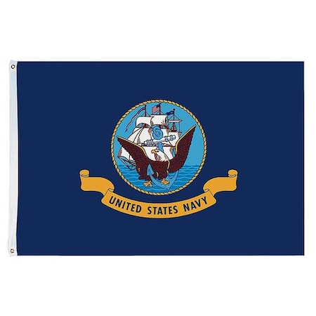 Annin Flagmakers US Navy Flag, 5x8 Ft, Nylon 601