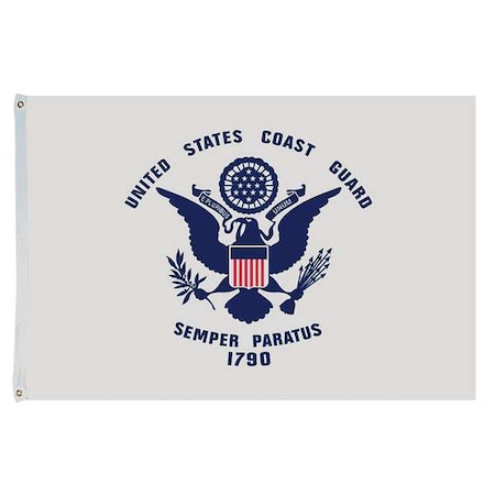Annin Flagmakers US Coast Guard Flag, 4x6 Ft, Nylon 439127