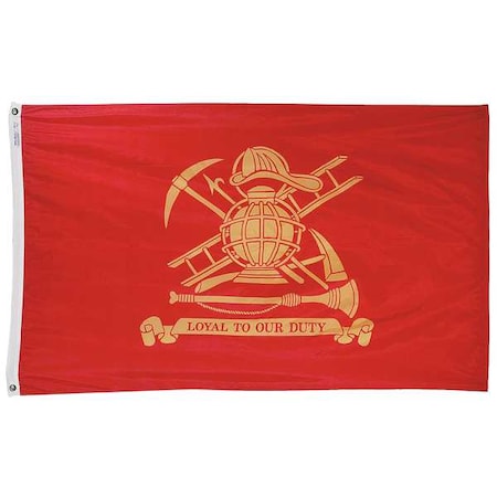 Annin Flagmakers Fireman Flag, 3x5 Ft, Nylon 379327