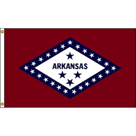 Annin Flagmakers Arkansas Flag, 4x6 Ft, Nylon 140370