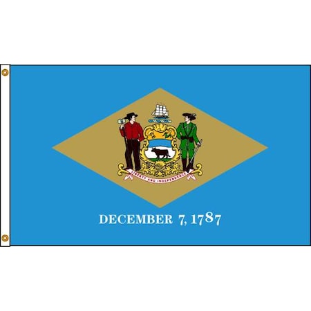Annin Flagmakers Delaware Flag, 4x6 Ft, Nylon 140870