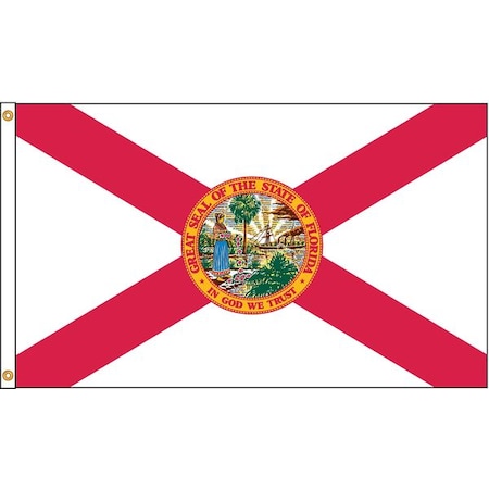 Annin Flagmakers Florida Flag, 4x6 Ft, Nylon 140970